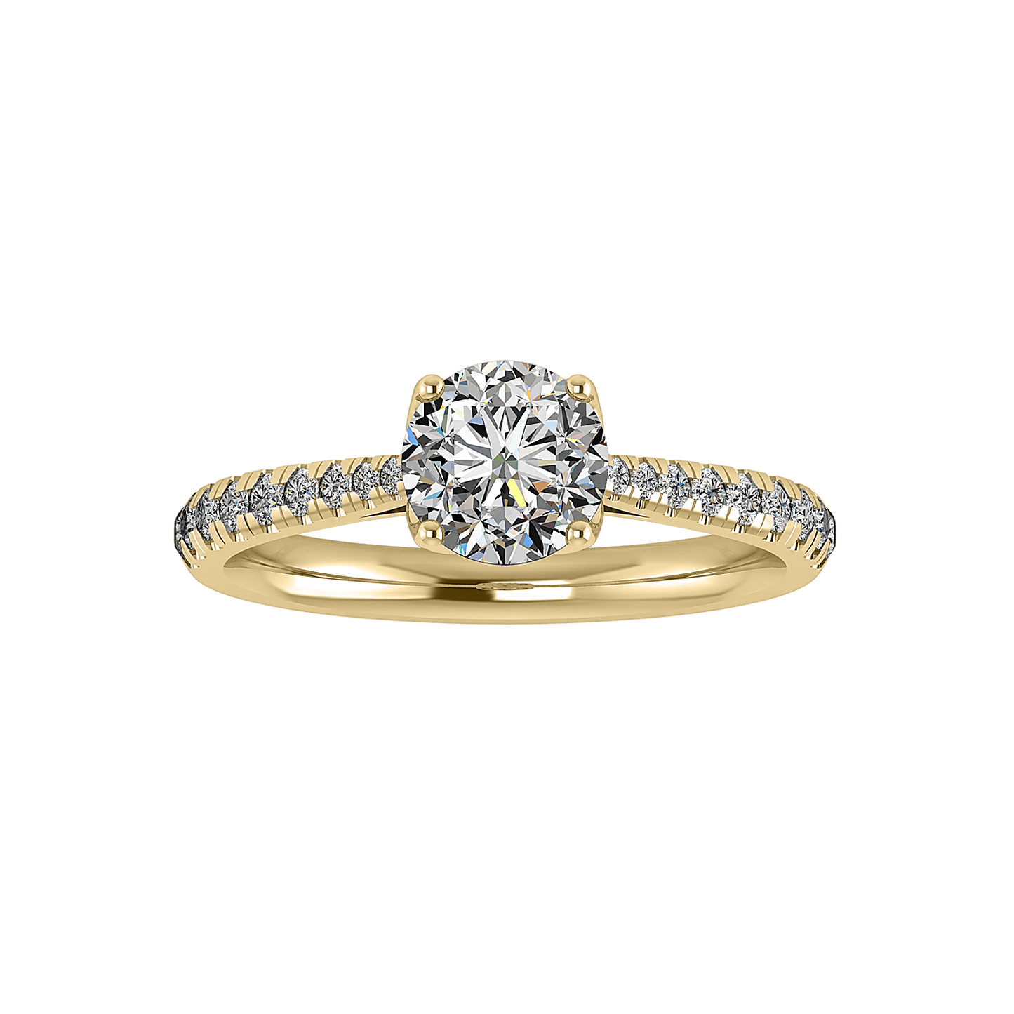 Snapdragon Engagement Ring - 14KT Yellow Gold