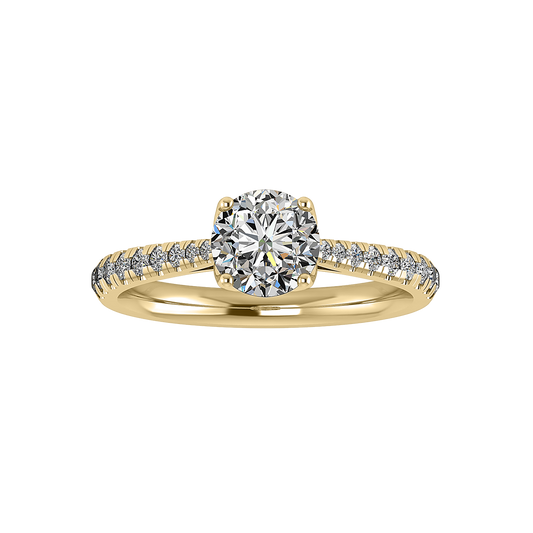 Snapdragon Engagement Ring - 14KT Yellow Gold