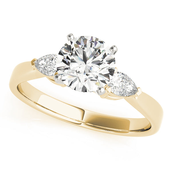 ECHUCA THREE STONE ENGAGEMENT RING - 18KT Yellow Gold